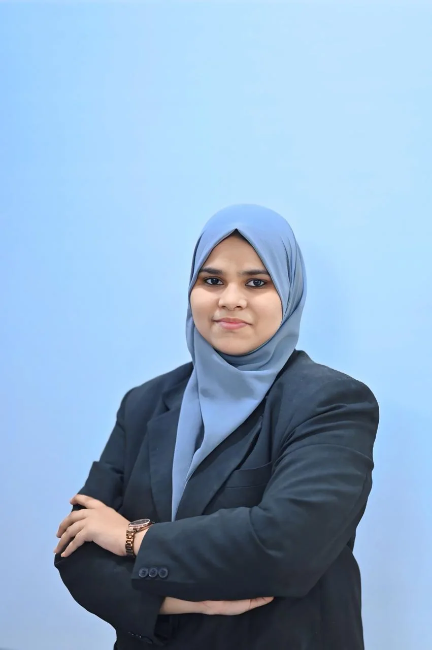 Portrait of Shaik Ishrath, Academic Director of Peace English Medium School