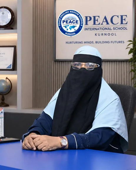 Portrait of Shaik Mumtaz, Principal of Peace English Medium Schools